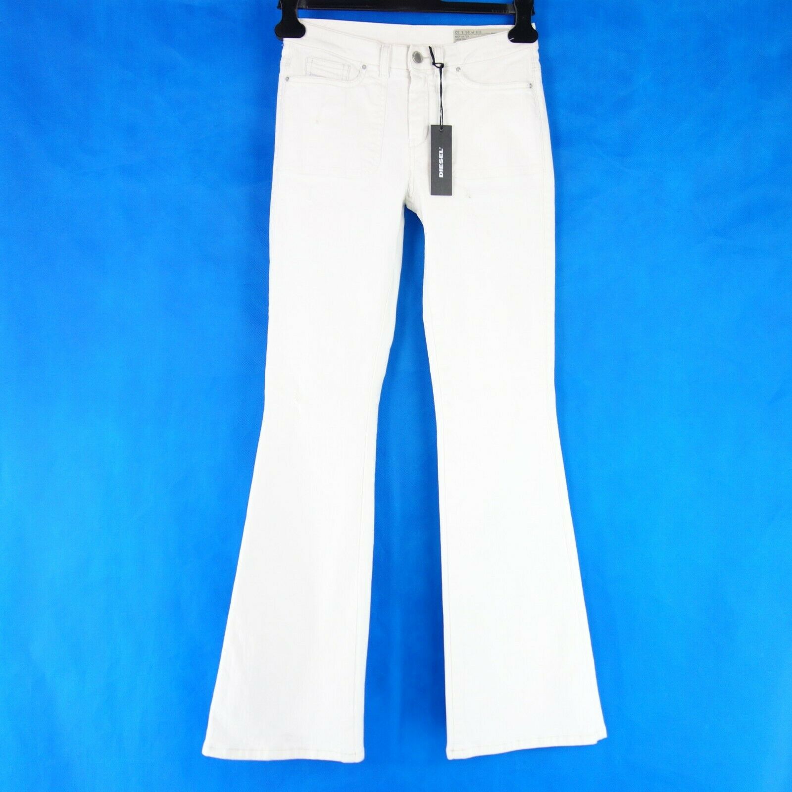 Diesel Damen Jeans Hose Sandy Patch Weiß Regular Slim Bootcut Stretch Np 170 Neu - W27