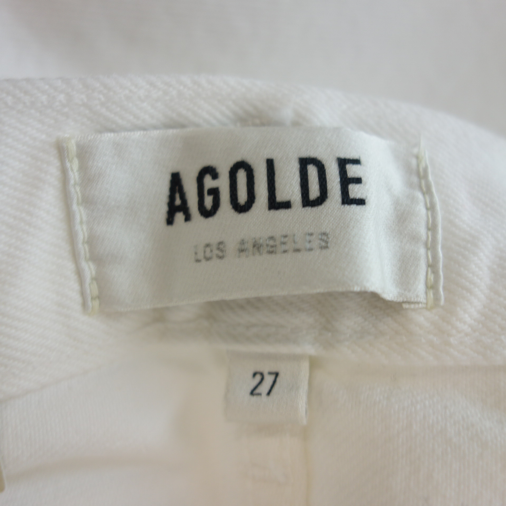 AGOLDE Los Angeles Jeans Weiß 90´s Crop Mid Rise Loose Straight