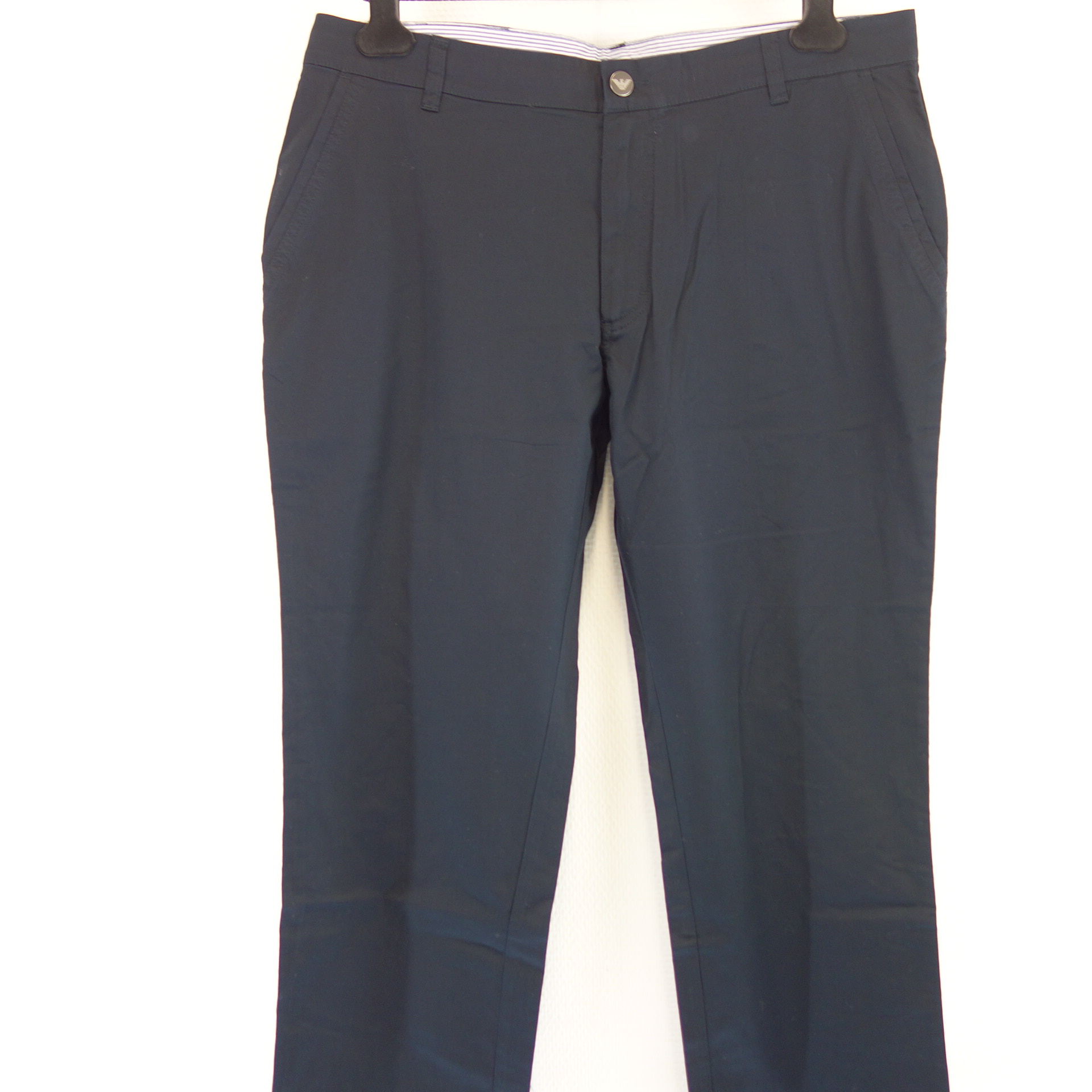 ARMANI Hose Chino Herren Stoffhose Dunkelblau Emporio EA7