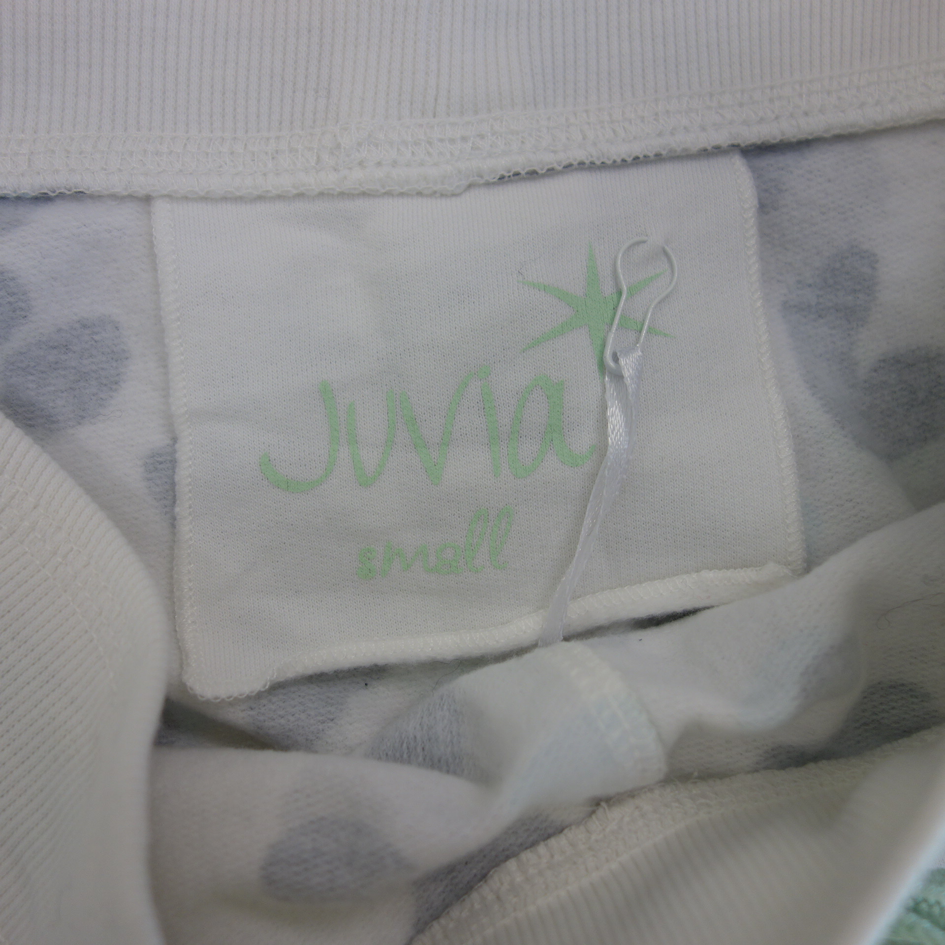 JUVIA Damen Shorts Kurze Hose Jersey Loungewear Weiß Grau Türkis