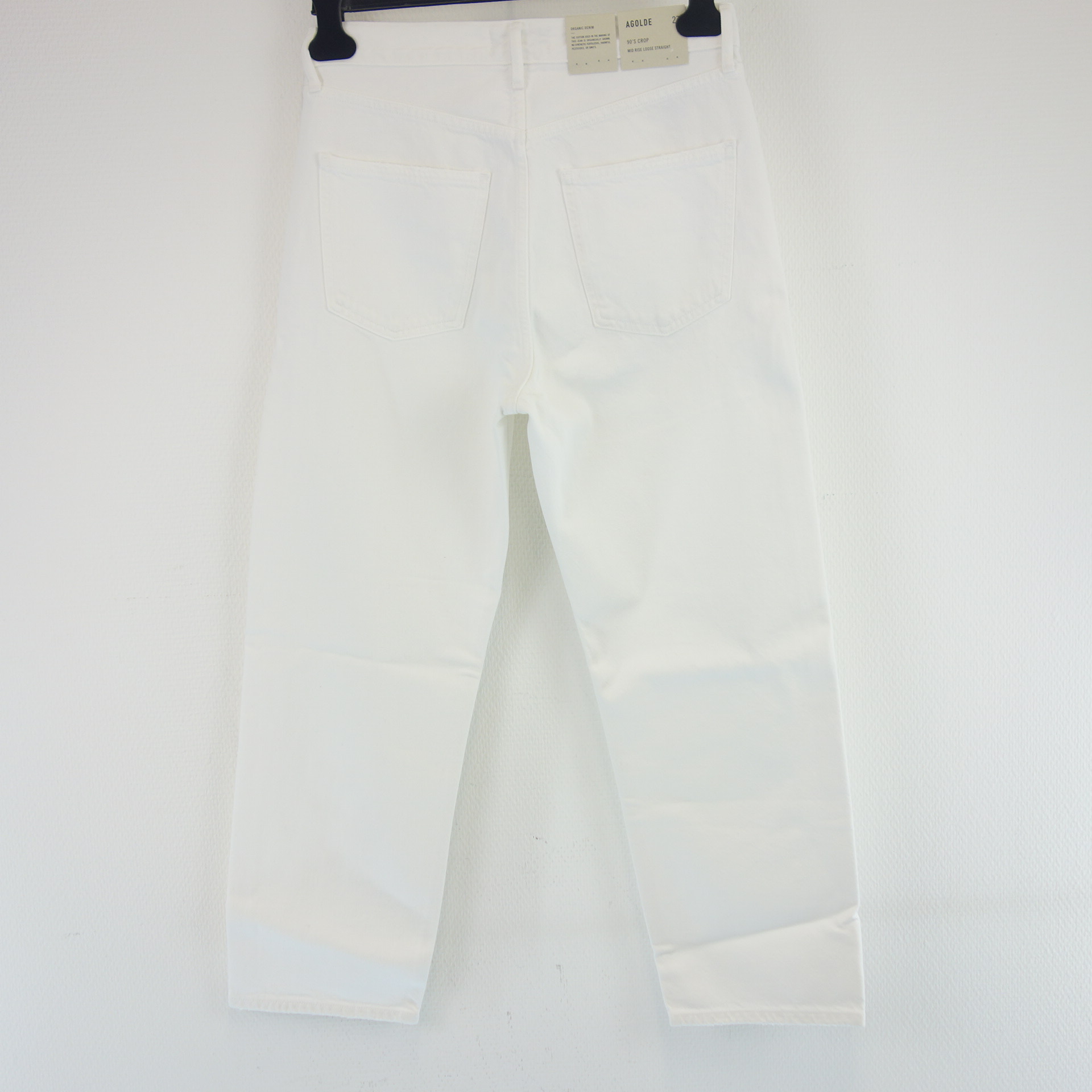 AGOLDE Los Angeles Jeans Weiß 90´s Crop Mid Rise Loose Straight