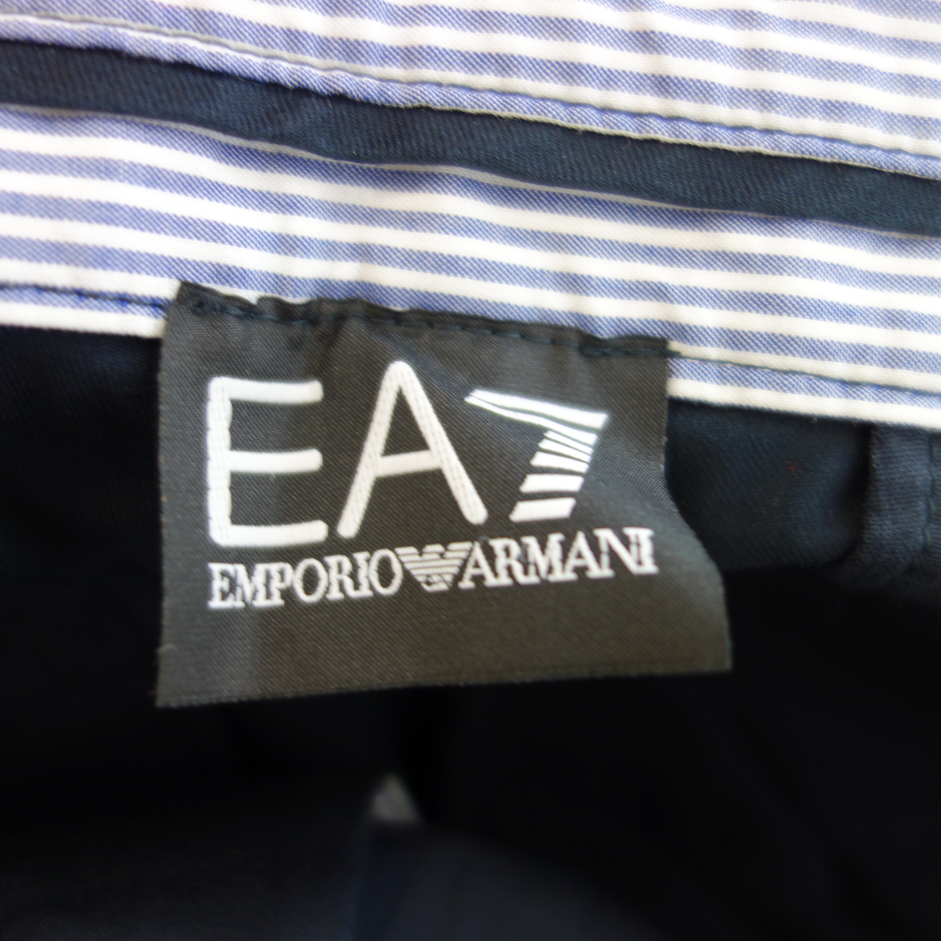 ARMANI Hose Chino Herren Stoffhose Dunkelblau Emporio EA7